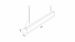LUMINES DILEDA Linear LED Luminaire - white lacquered - 4000K - 60cm
